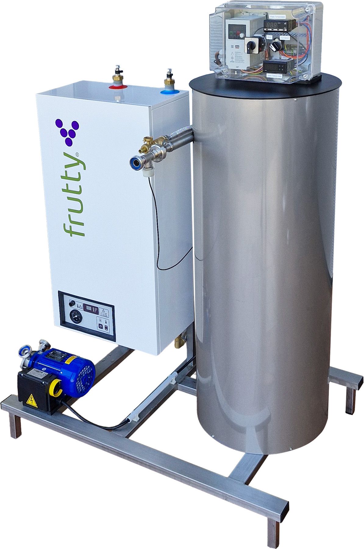 Pasteurizer frutty 450lt/h electric 40kW automatic