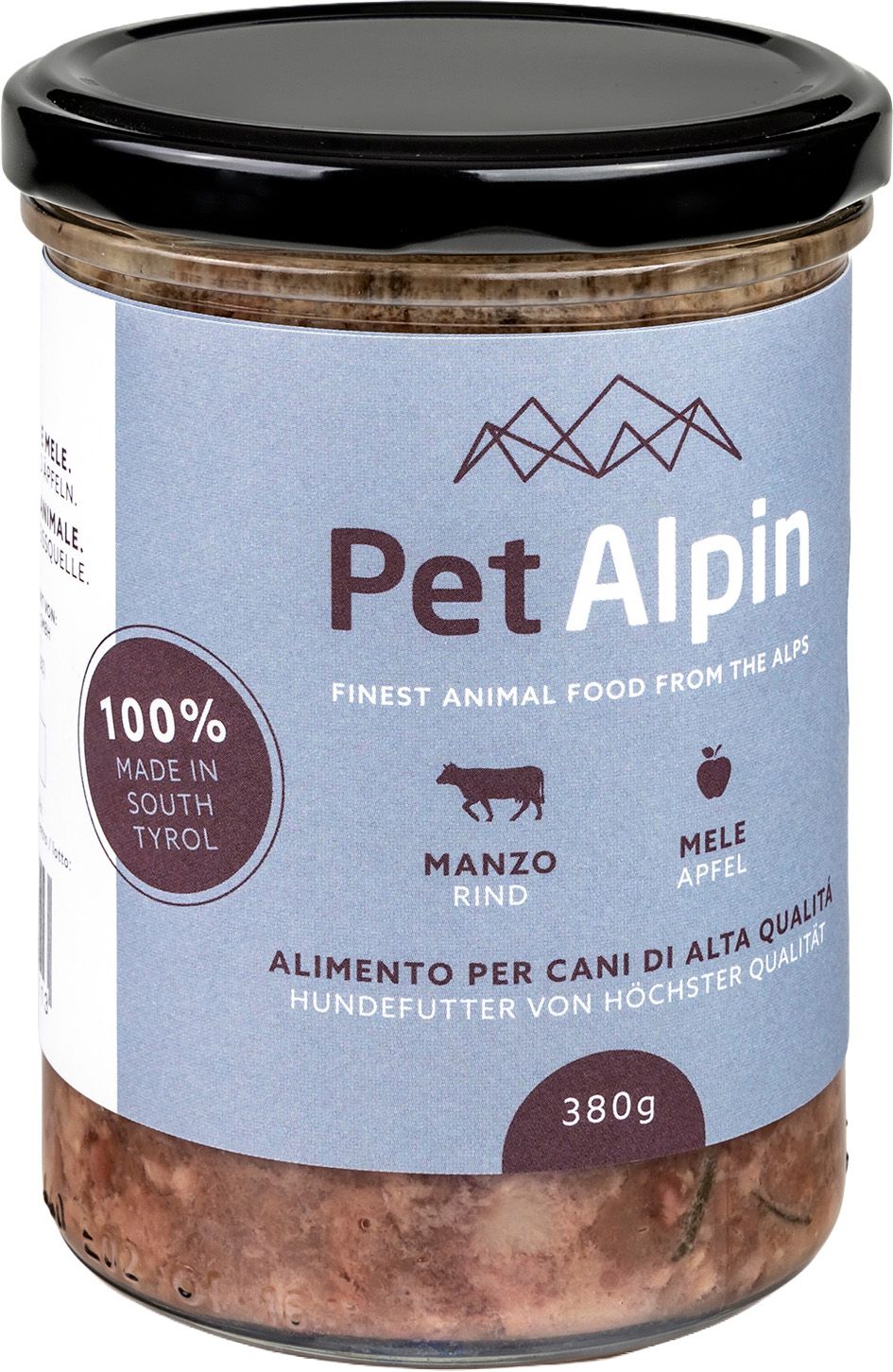 PetAlpin Hund Gulasch mit Rind&Apfel 380 gr.