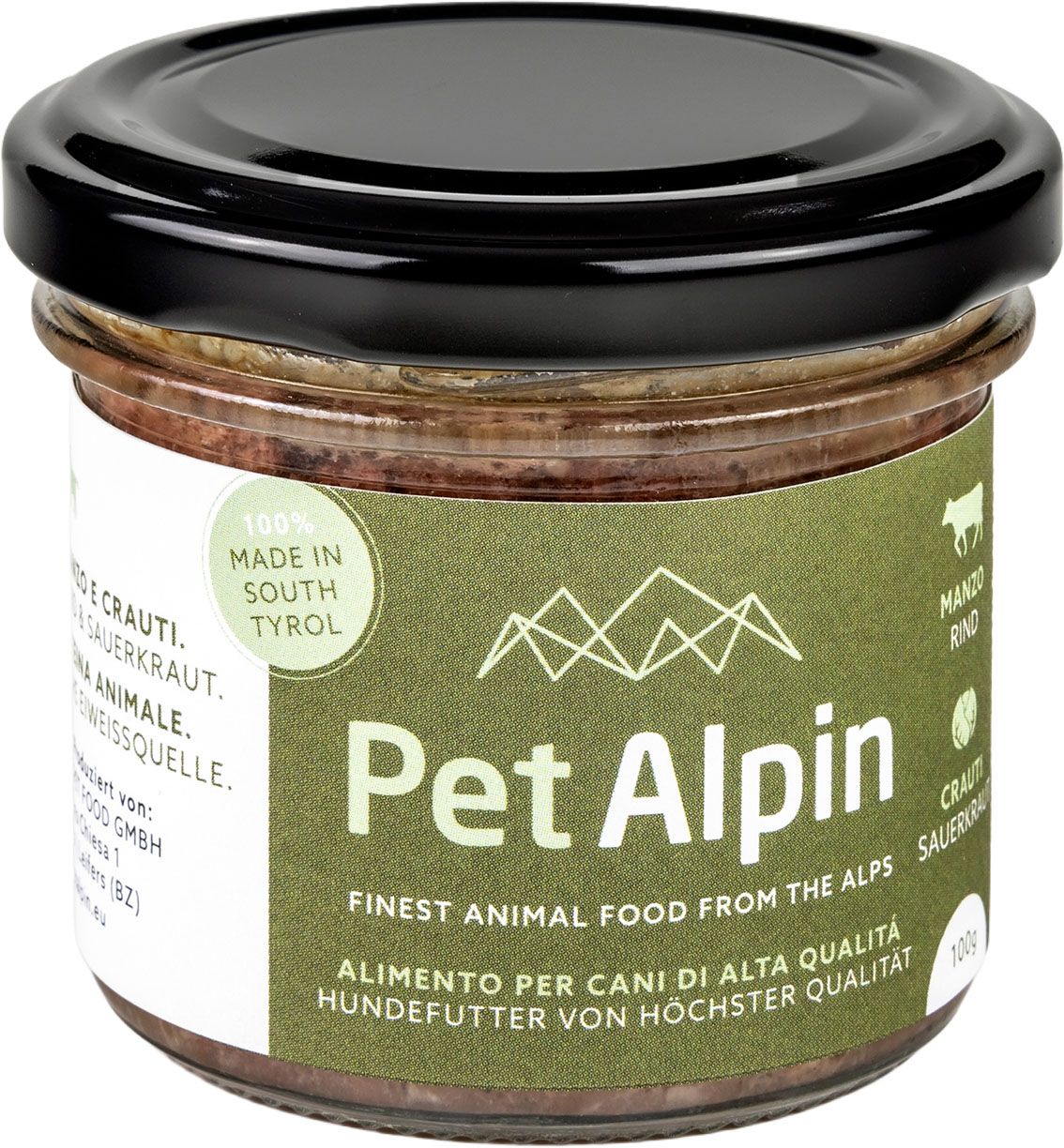 PetAlpin Hund Gulasch mit Rind&Kraut 100 gr.