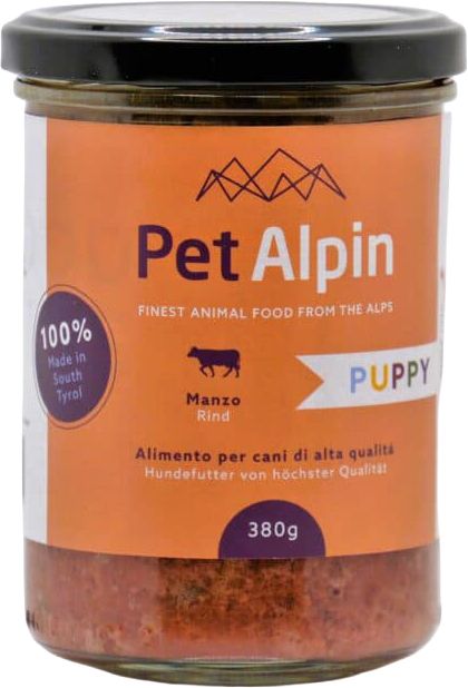 PetAlpin Puppy Gulasch mit Rind 180 gr.