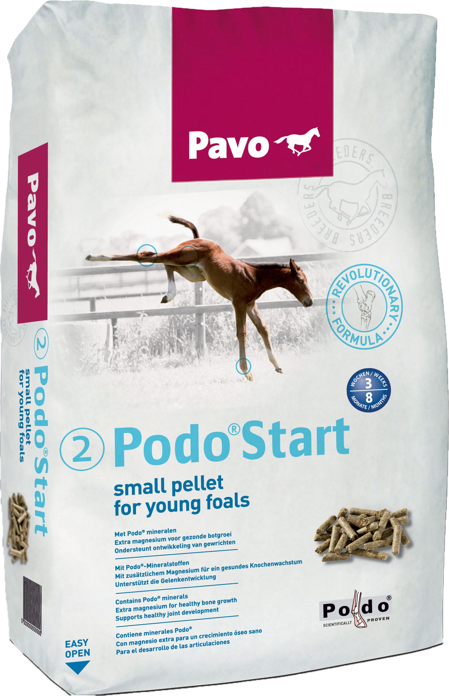 Cavalli Pavo ‚Podo®Start‘ pellets 20kg 25/P