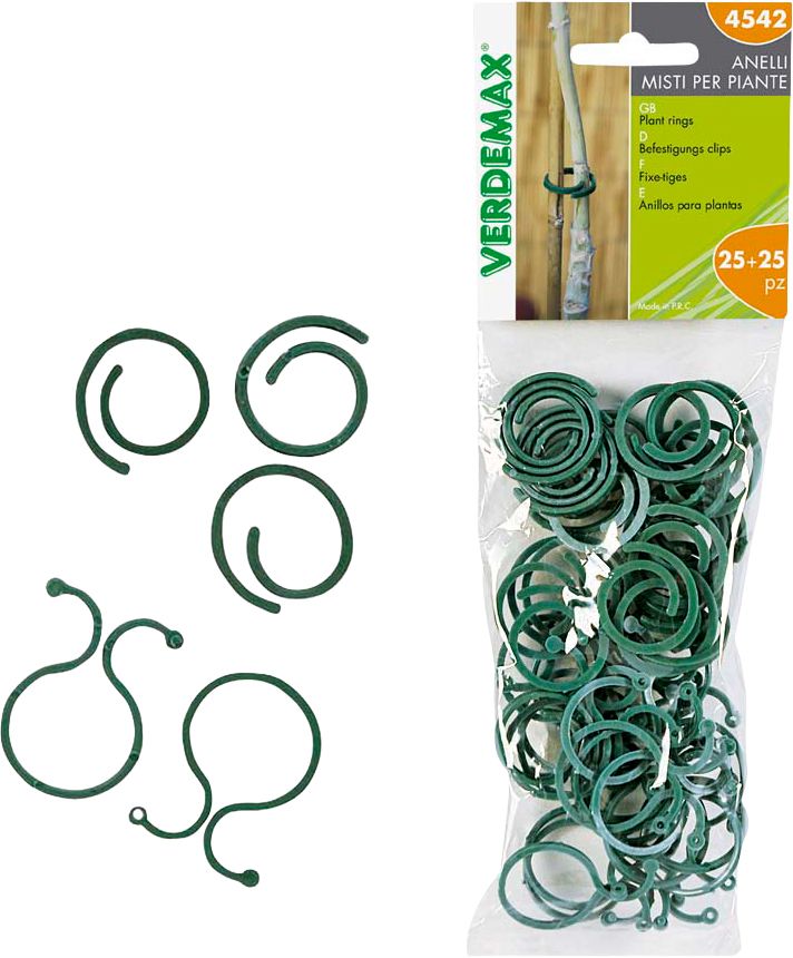 Anelli per piante misti 25+25pz – 4542