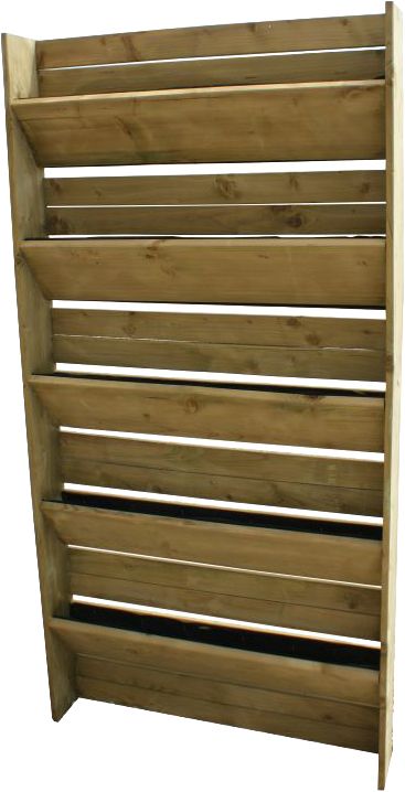 Fioriera verticale 5-ripiani 80x15x180cm conifera impregnato
