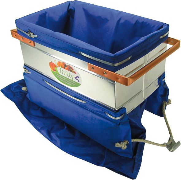 Picking box frutty alu with two flaps