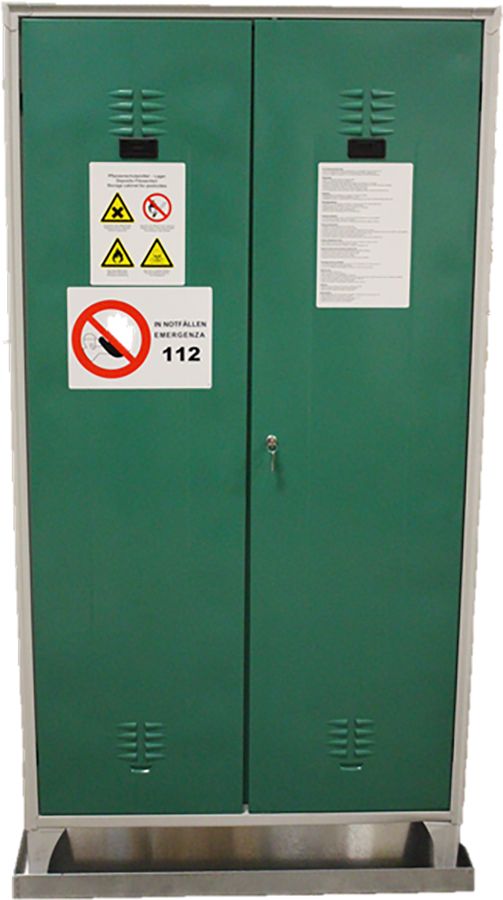 Armadio fitofarmaci IMF300 100x45x200 5vasche+pied