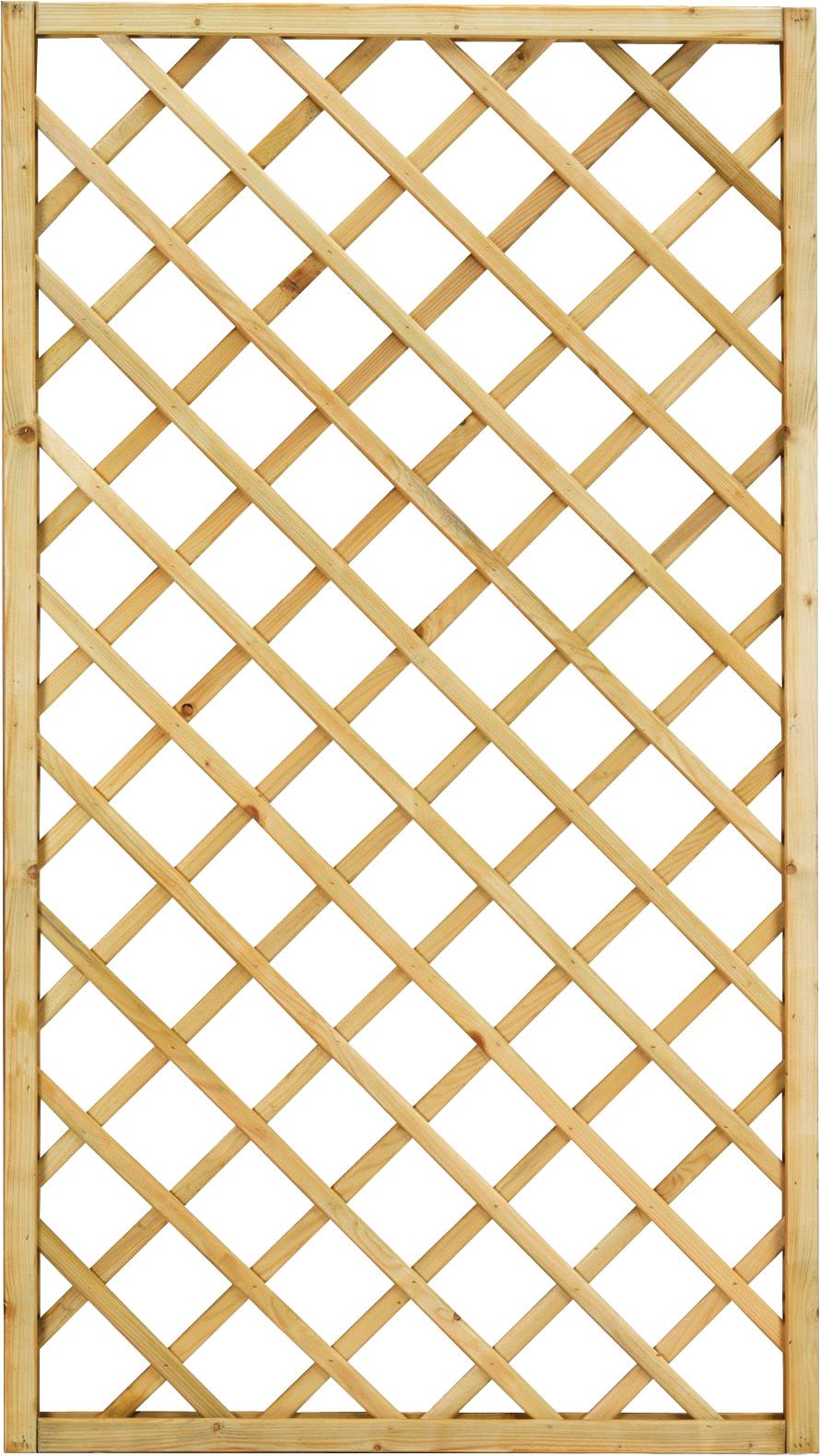 Rankgitter 180x180cm Nuss imprägniert grün