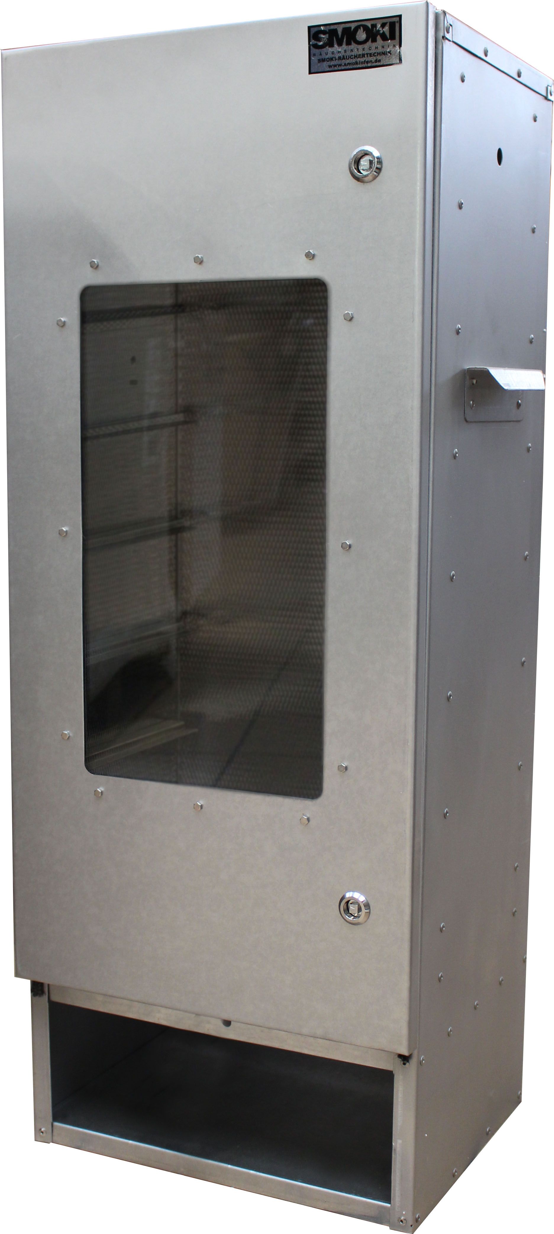 Smoker steel aluminized 100x39x33cm with window
