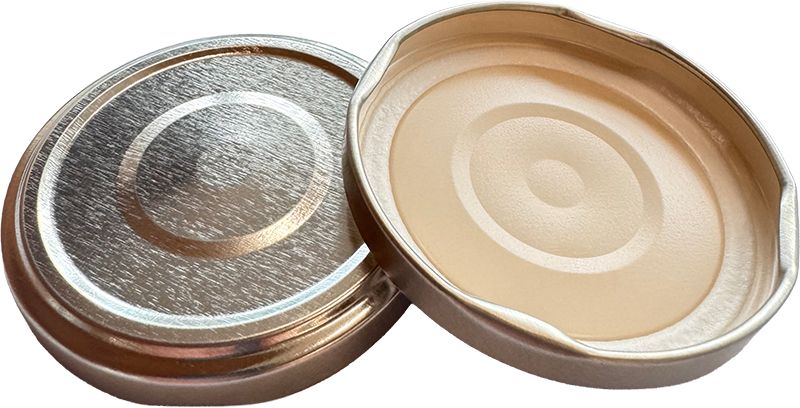 Marmeladenglas - Deckel T63 silber 1430/Ka